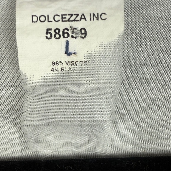 Simply Art Dolcezza Black Green Daisy Criss Cross Art Long Sleeve Large Tunic. - Picture 9 of 12